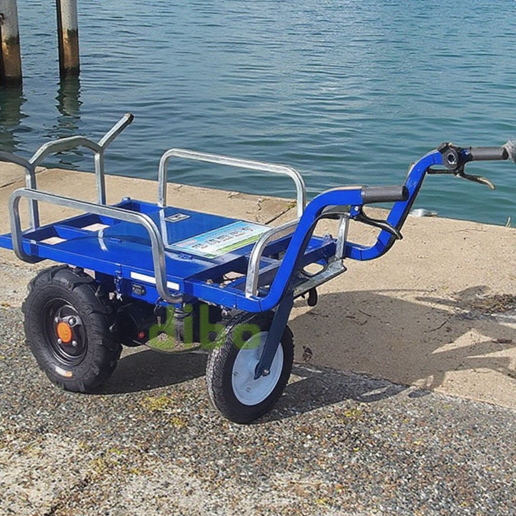 Agricultural Machine Orchard Transport Heavy Duty Electric Pallet Truck Garden Landworks Utility Wagon Hand Push Trolley Cart