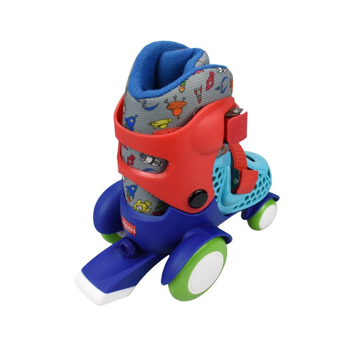 Stylish Kids Hard Boot Adjustable Quad & Roller Skate Shoes with Brakes Baby Children 3-6 Years Boys Girls Toy Gift