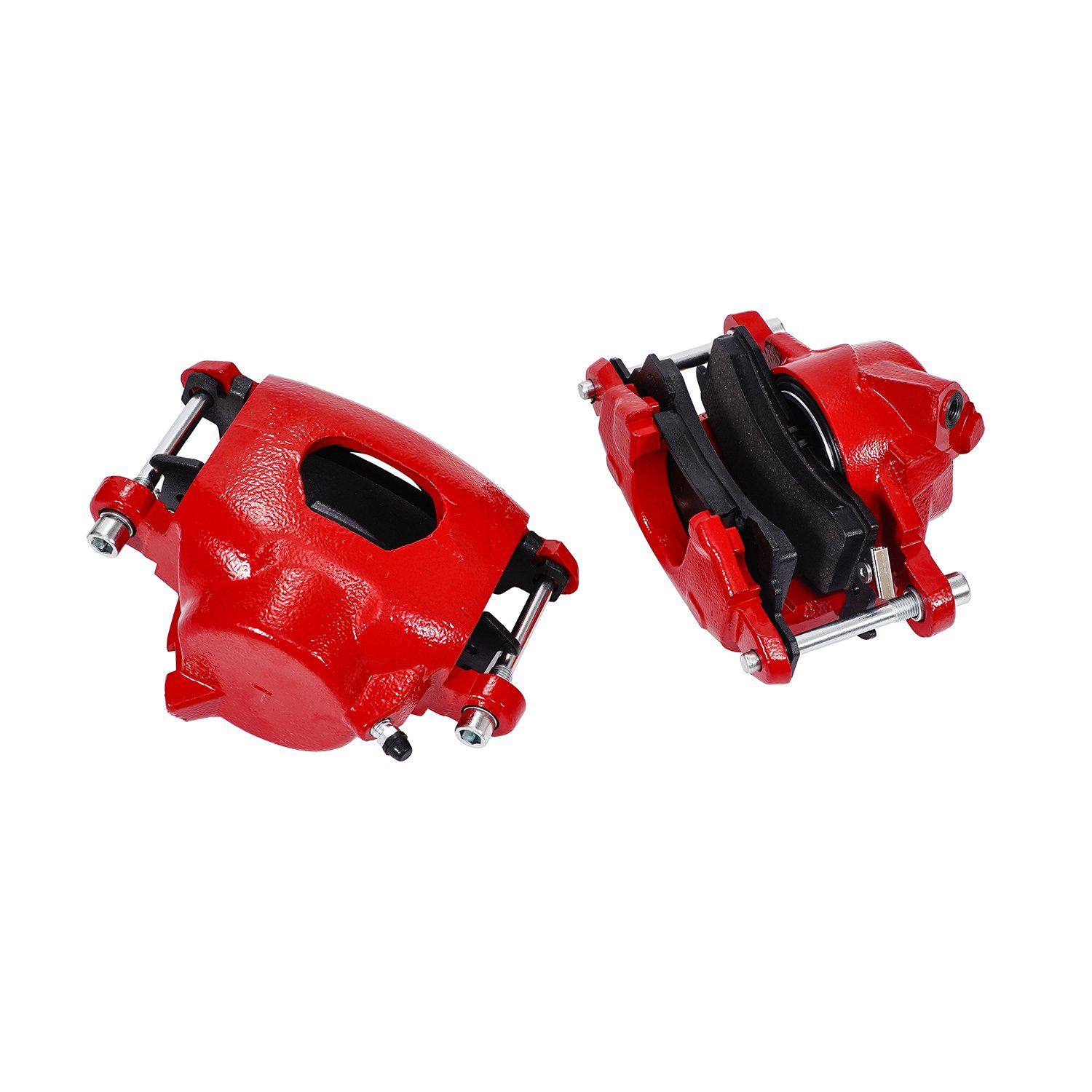 High Performance 11 Inch Front Power Disc Brake Conversion Kit for 1964-1974 GM A/F/X Body Red Caliper