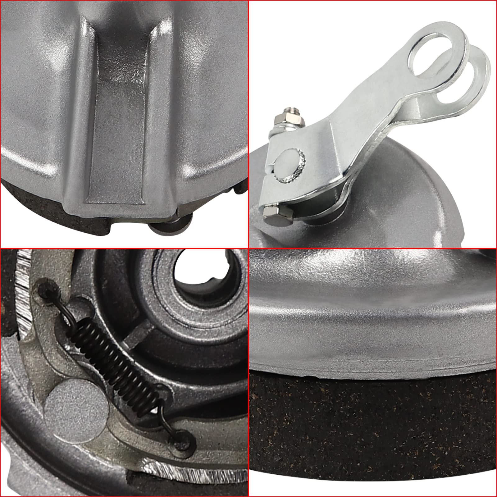 45100-181-831ZC Motorcycle Metal Front and Rear Drum Brake Shoes Are Suitable for Honda XR 50 XR50 CRF 50 Dirt Pit Bicycles