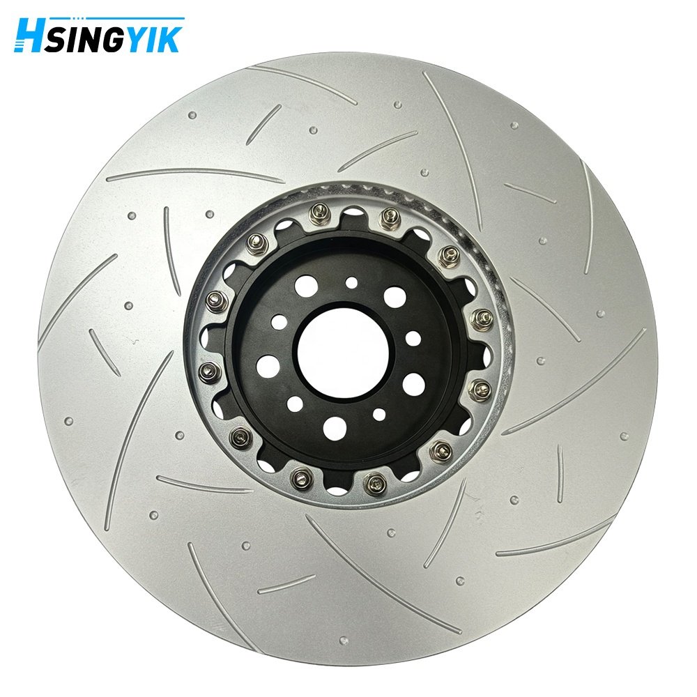 Hsingyik Rear Slotted and Dimpled Brake Disc Rotor for BMW M5 F90 2018-2023 34217991103 34217991104 380X28