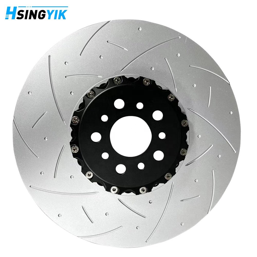 Hsingyik Rear Slotted and Dimpled Brake Disc Rotor for BMW M5 F90 2018-2023 34217991103 34217991104 380X28