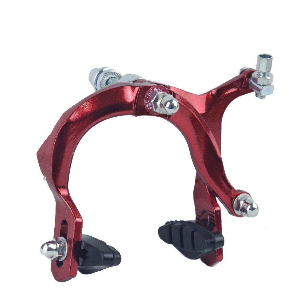 High Quality Adjustable C-Brake Aluminum Alloy Bike Brake Caliper Black Road Bike Parts with Pads for MTB BMX E-Bike 1 Pair