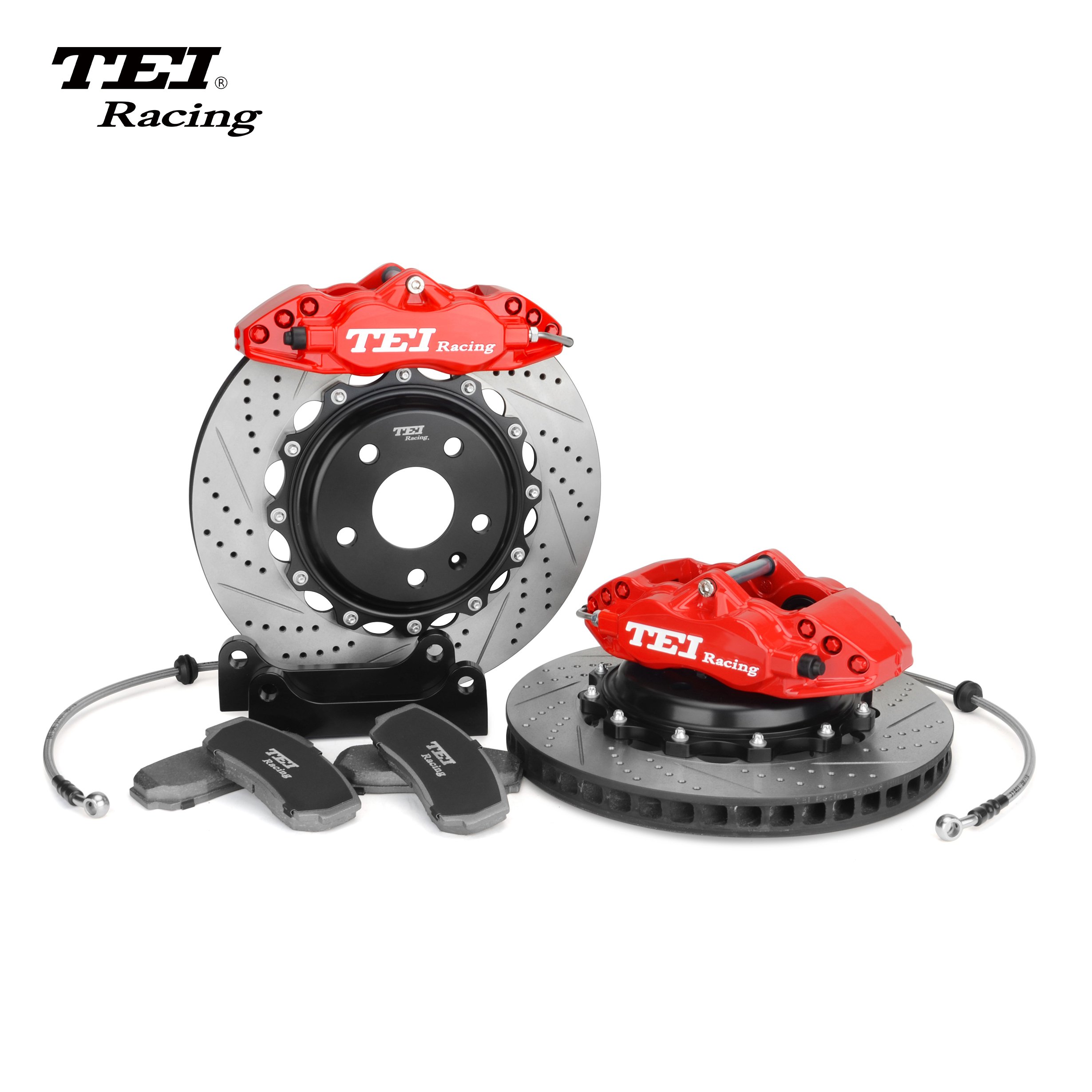 Front 6 Piston and Rear 4 Piston Caliper BBK Auto Brake System for INFINITI Q50 18 Inch Rim