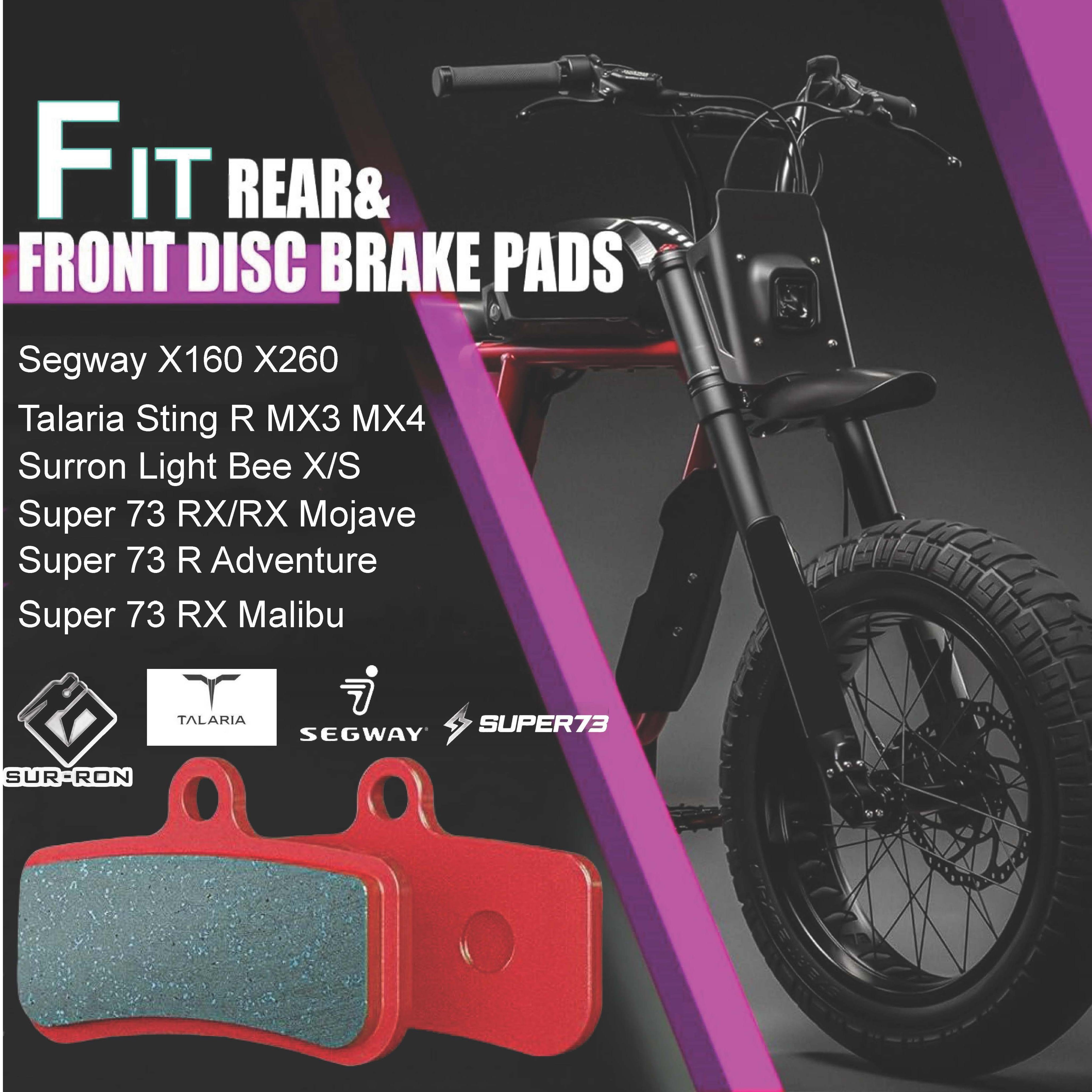Ebike Parts Surron LBX Light Bee X Segway X160 X260 Talaria Sting MX3 R MX4 Super73 RX Nami Burn E2 Max Sintered Brake Pads