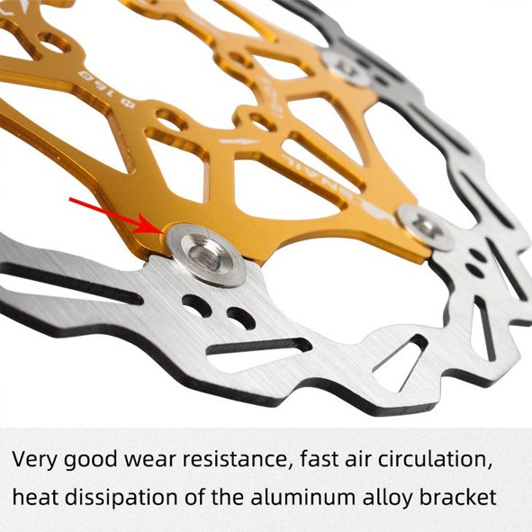 Bicycle Discs 160mm/180mm/203mm Mtb Skeleton Disc Oil Brake Pads 44mm 54mm Bike Brake Parts