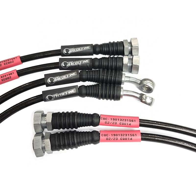 Custom Ptfe Brake Hose With Brake Fitting Stainless Steel Braided Brake Lines for Honda Odyssey Rc