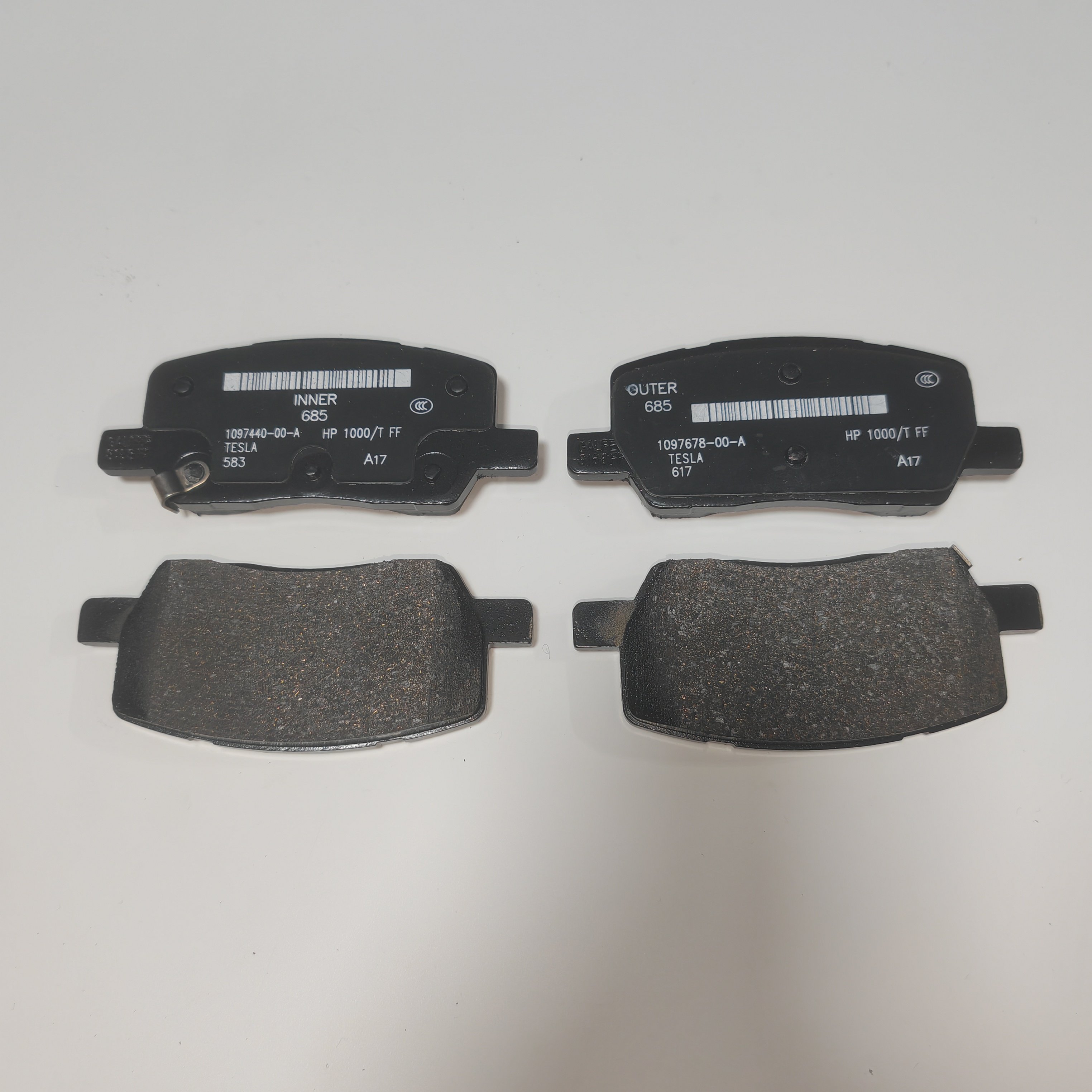Ceramic Brake Pads for Tesla ModelS ModelX Rear Wheel New Original Factory 1097416-00-B