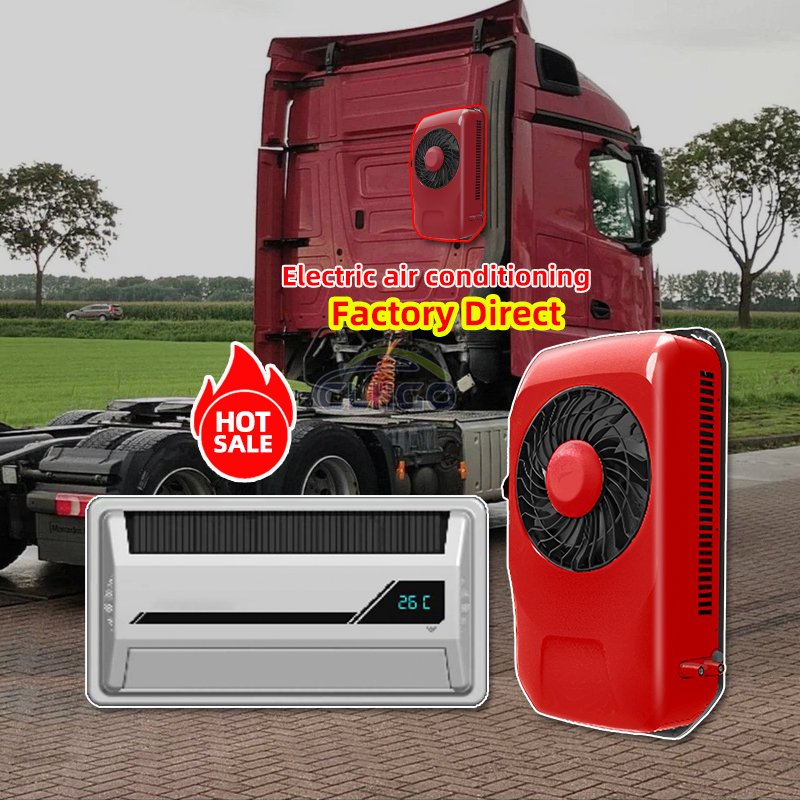 New Electric Truck Air Conditioner Split Rv Cooling Unit 12v Car Split Parking Air Conditioner