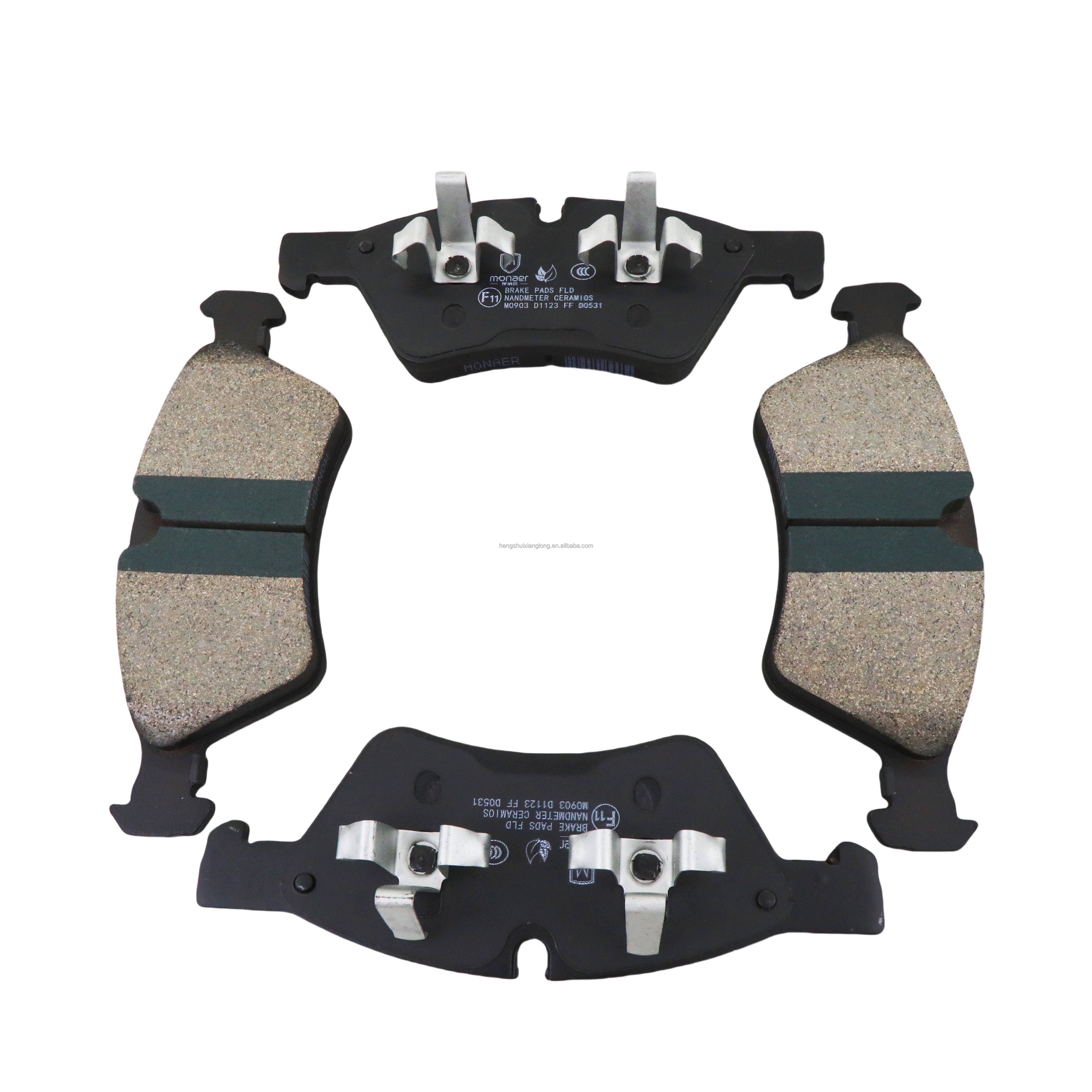 D1122 Automotive Brake Pad Manufacturers Rear Brake Pad Monaer Ceramic Brake Pads for Mercedes-Benz