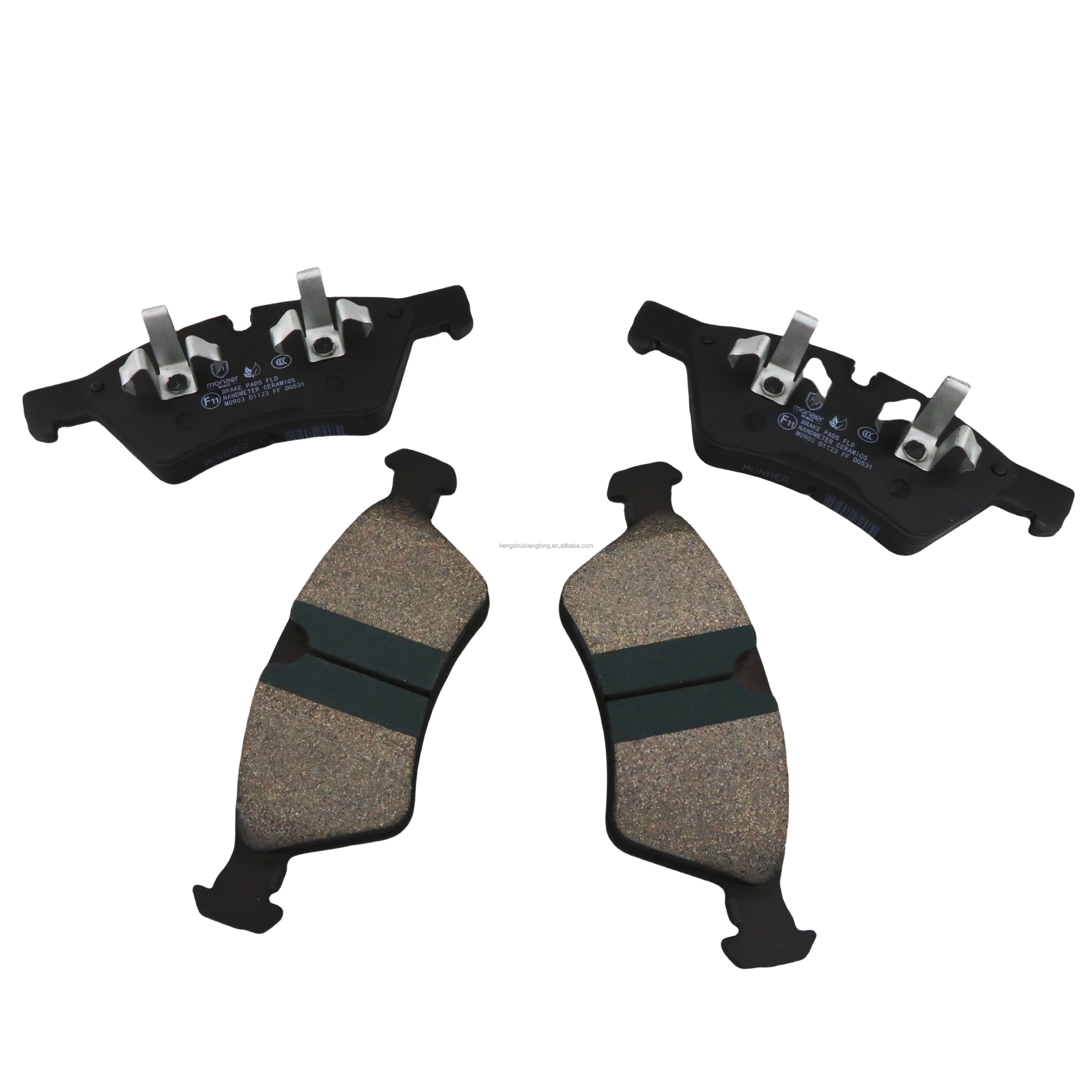 D1122 Automotive Brake Pad Manufacturers Rear Brake Pad Monaer Ceramic Brake Pads for Mercedes-Benz