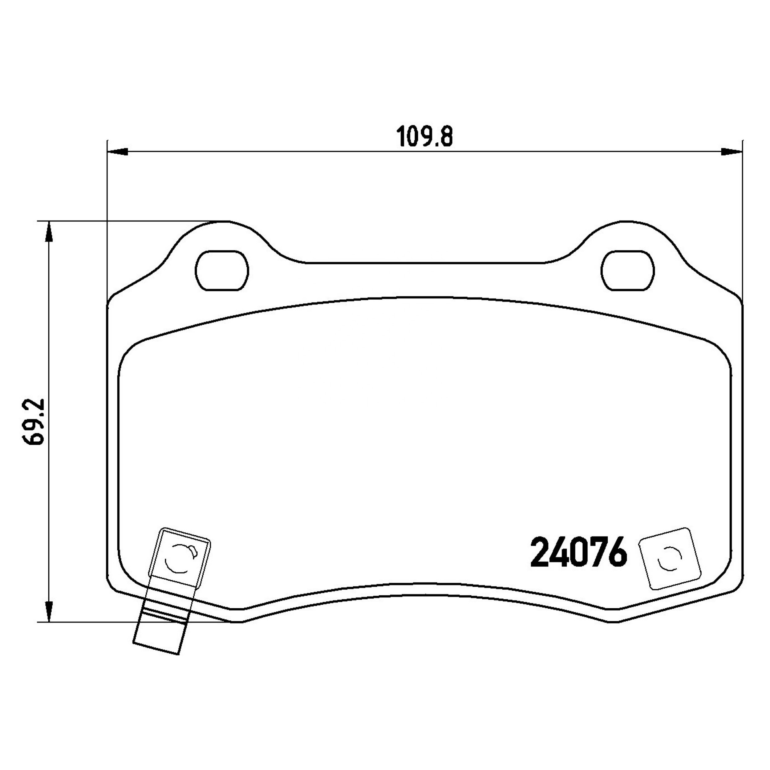 High Performance Factory Auto Parts Brake Pads (Pastillas De Freno) OEM Disc D1053/D592/D1270/D1428/wva 25744 Is Rear Axle Brake