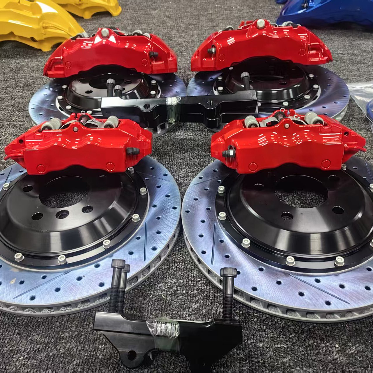 Brake Accessories Spoon Caliper 18Z Front 6 & Back 4 Piston Big Brake Caliper Kit for bmw F36 E92 M3 F22 E39 M5 F56 Series