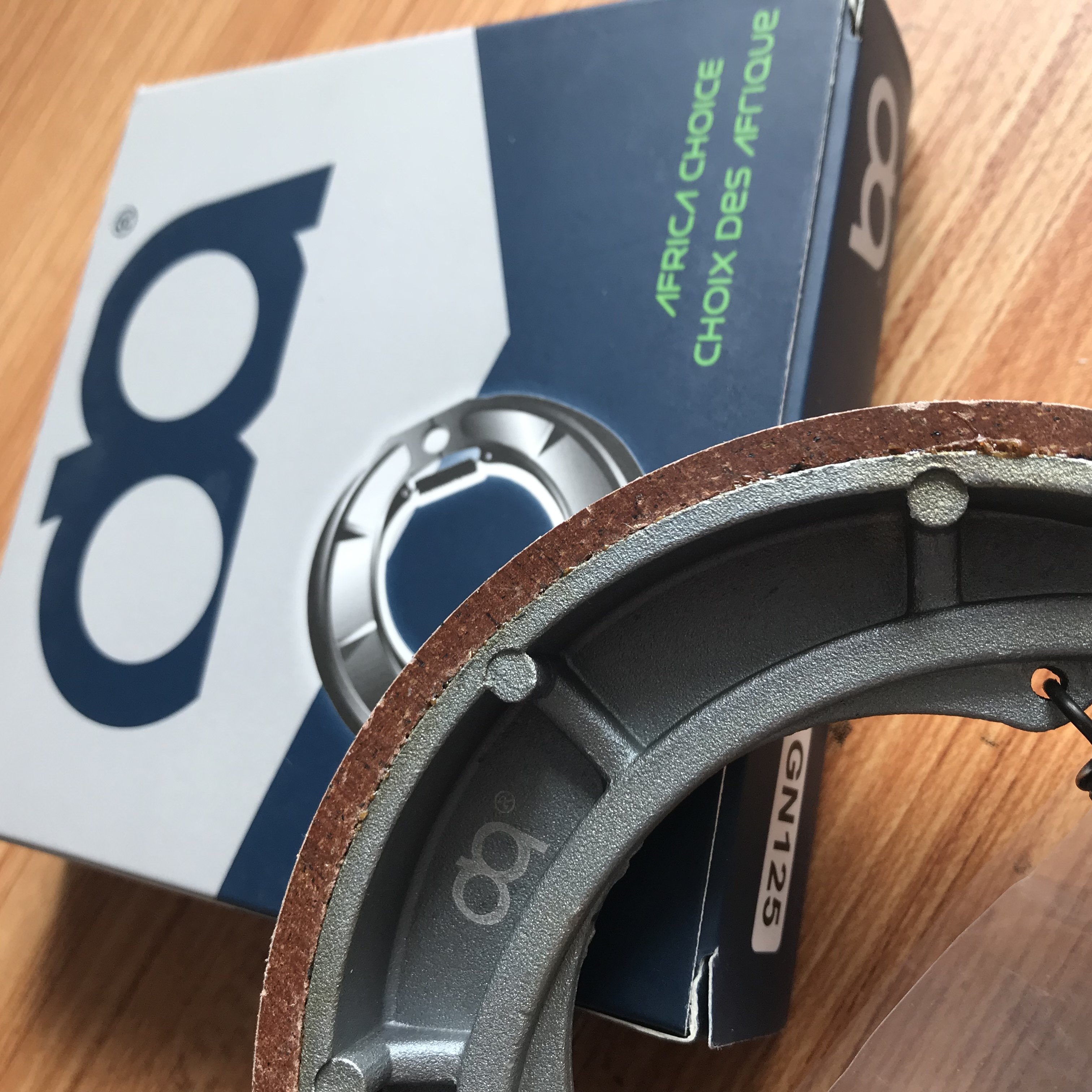 HIgh Quality Motorcycle Brake Shoe Motorcycle Parts & Accessories DQ Brand Africa Market