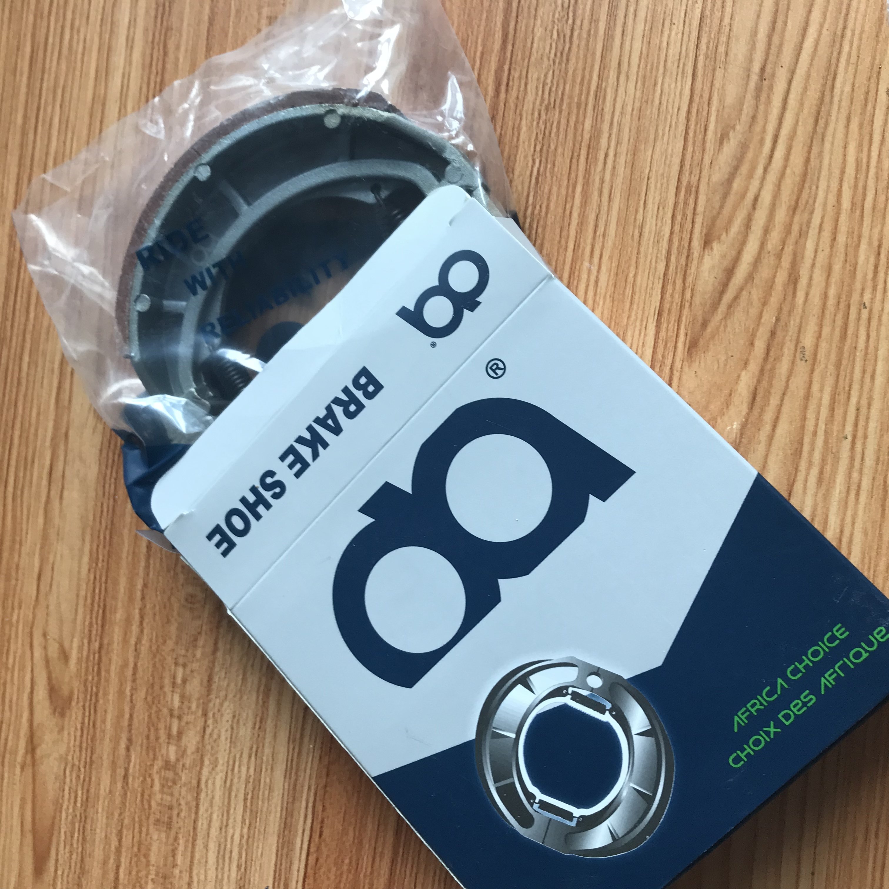HIgh Quality Motorcycle Brake Shoe Motorcycle Parts & Accessories DQ Brand Africa Market
