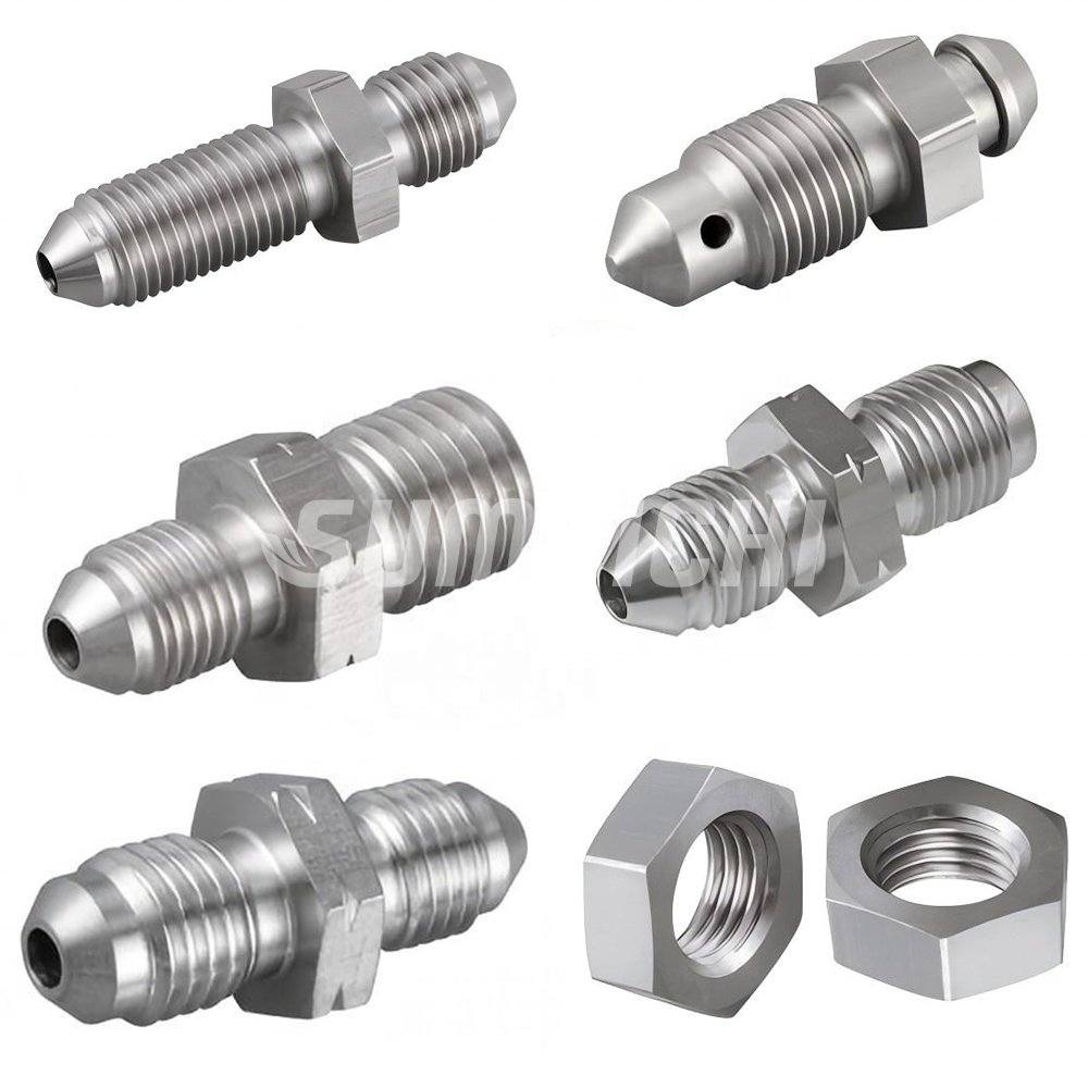 SUMEICHI Auto Parts Stainless Steel Bleed Nipples an Thread Bleeder Screw Brake Caliper Clutch Fitting Adapter