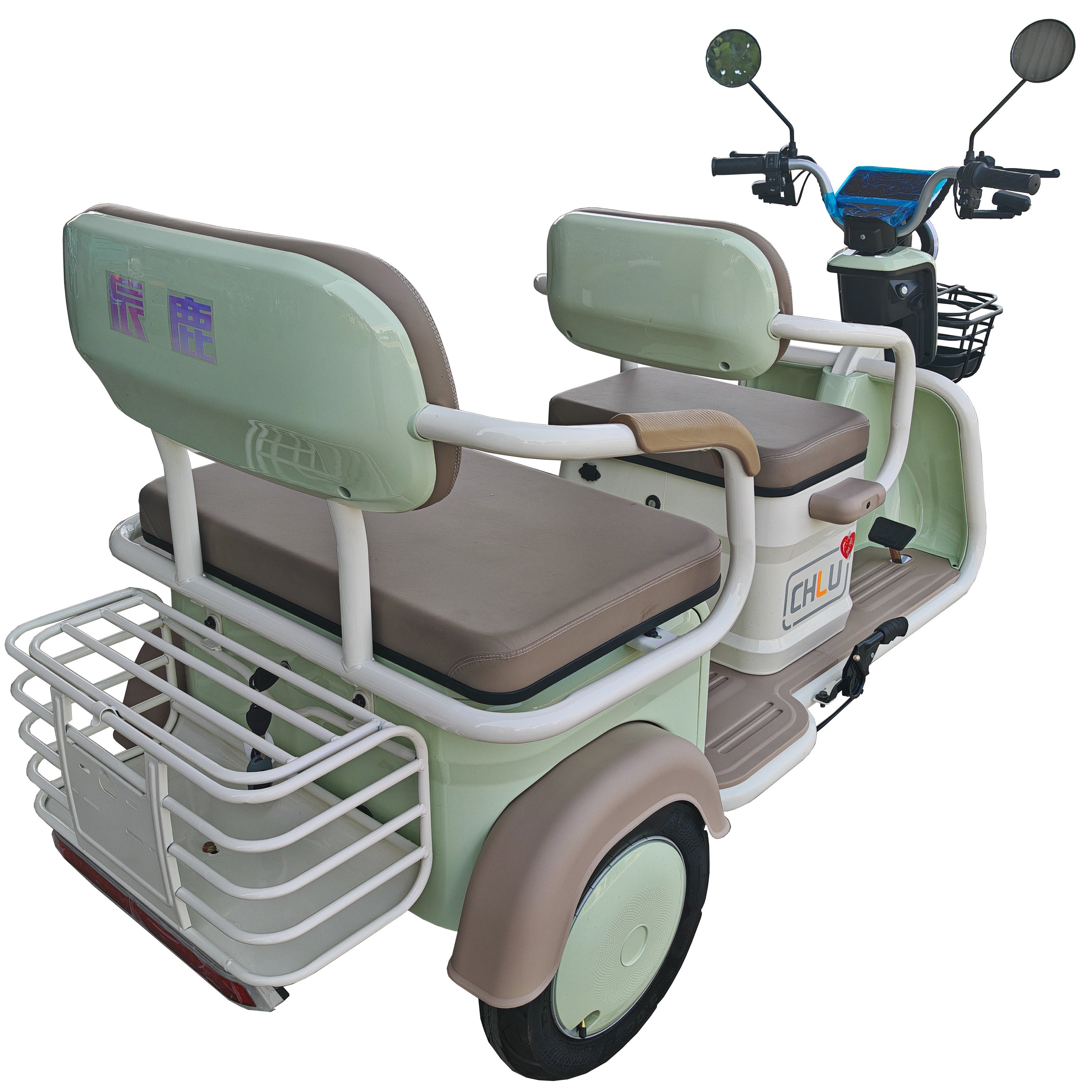 2023 Best 3 Wheel Passenger Tricycle Two Seat 48v Electric Tricycle Bike for Adults and Old People