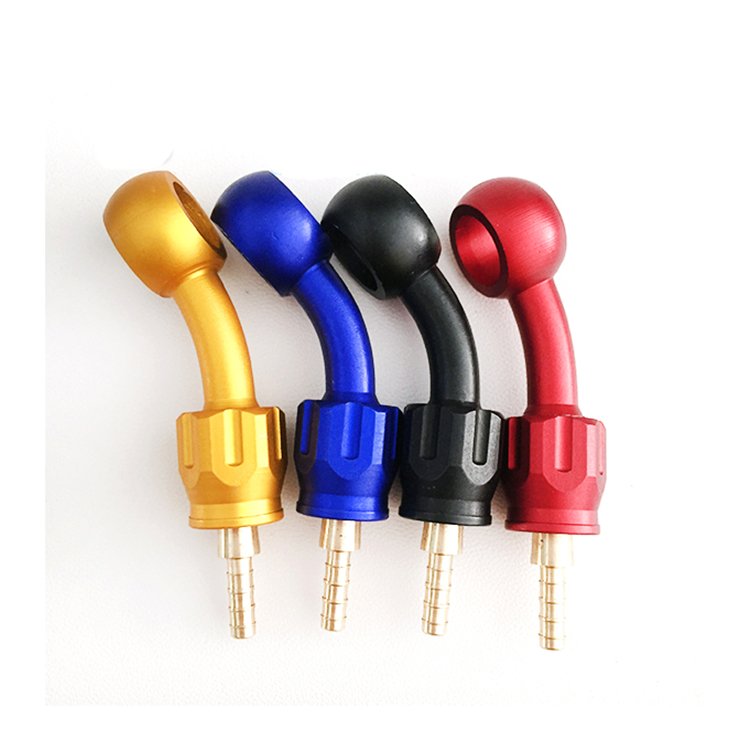 AN3 Steel Aluminum 10mm Brake Hose Lines Banjo Fittings Bolts Motorcycle Hose End Fitting Banjo Eye Connector Adapter