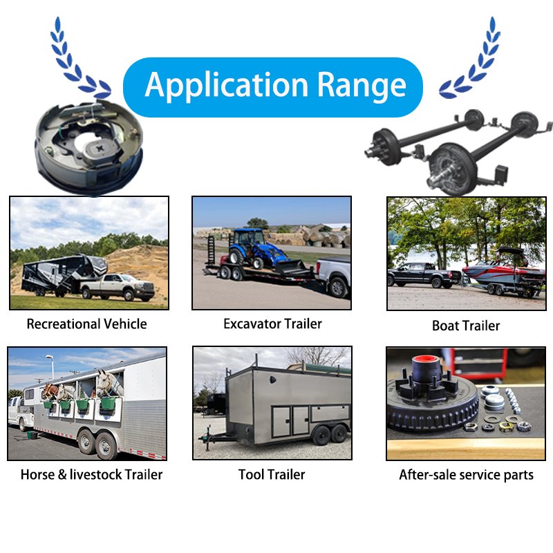 Torsion Shaft Trailer Axle Suspension Horse Trailer Dropped Axle Electric Braked