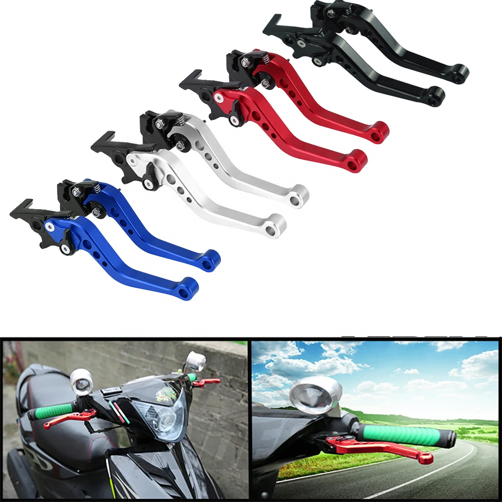 Universal Fit for Motorbike Modification 1 Pair Alloy Motorcycle Brake Handle CNC Motorcycle Clutch Drum Brake Lever Handle