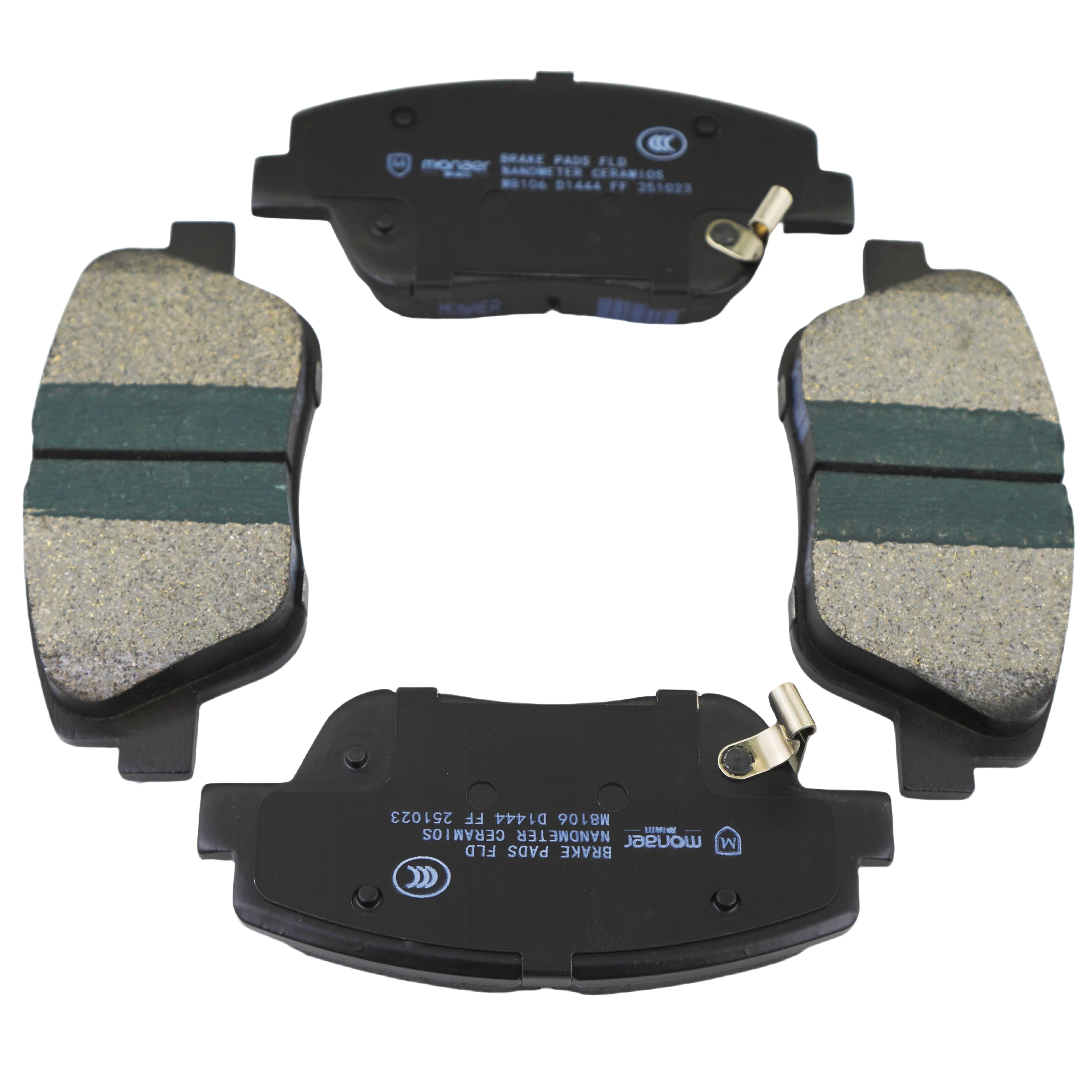 Monaer Brake Pads D1444 Ceramic Front Disc Brake Pad for Hyundai/Kia