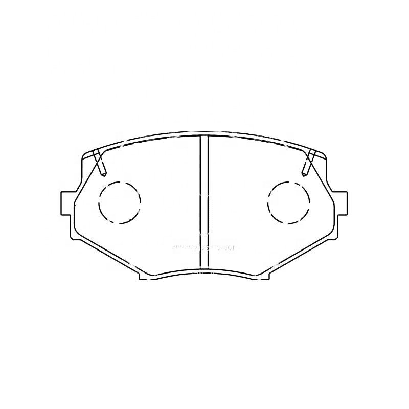 SDCX D635 Factory Wholesale Top Quality High Powered Chamfered Dust Suppression Ceramic Brake Block for Mazda