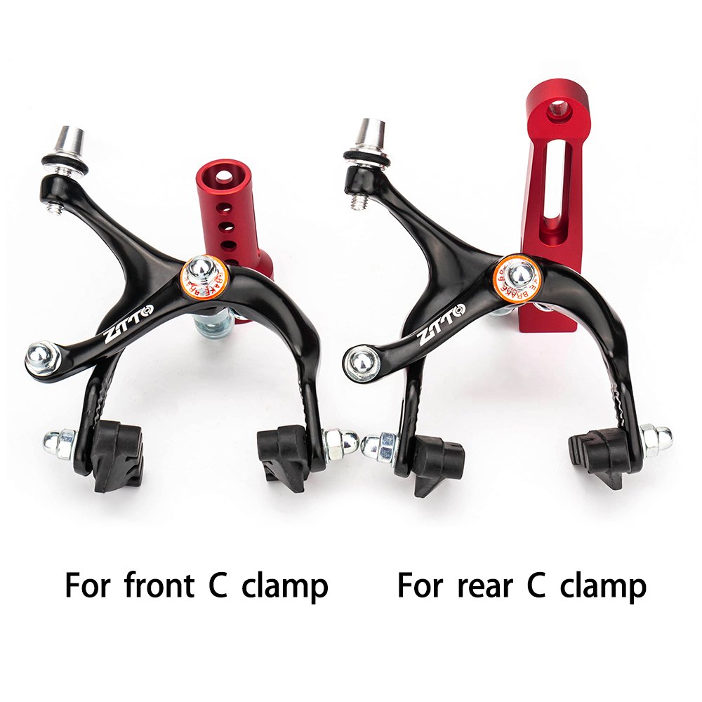 ZTTO Folding Bike Front Rear C-Brake Caliper Extension Adapter Conversion Mount for BMX 406 451 SP8 P8 P18 MP18