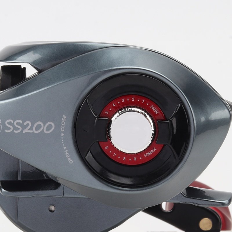 New Arrival Best Priced Dark Gray SS200 Baitcasting Fishing Reel for River Lake and Stream