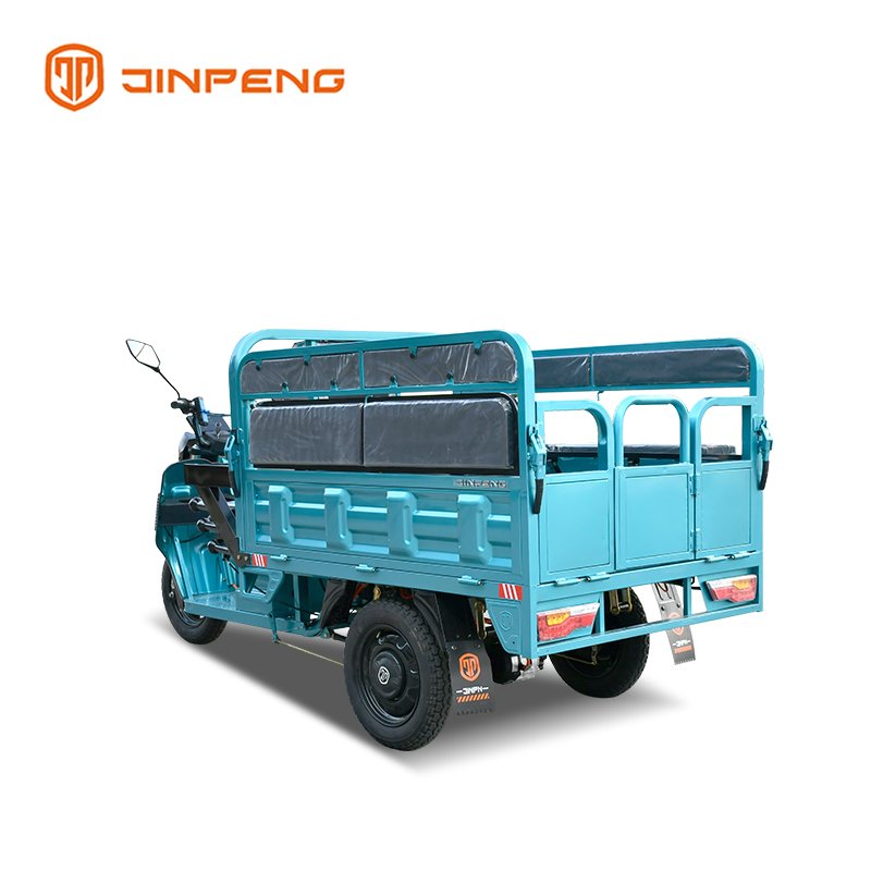 Jinpeng 60V1000W High Fence EEC Certified Adult Passenger with Open Body 1000W Power Electric Cargo Tricycles