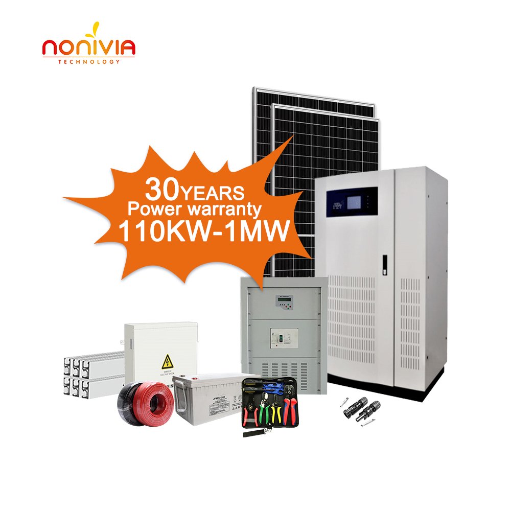 NONIVIA High Quality 120kva 150 Kva 200kw 250kva 300kw 500kw 5 Mw off Grid Back up Solar Power System