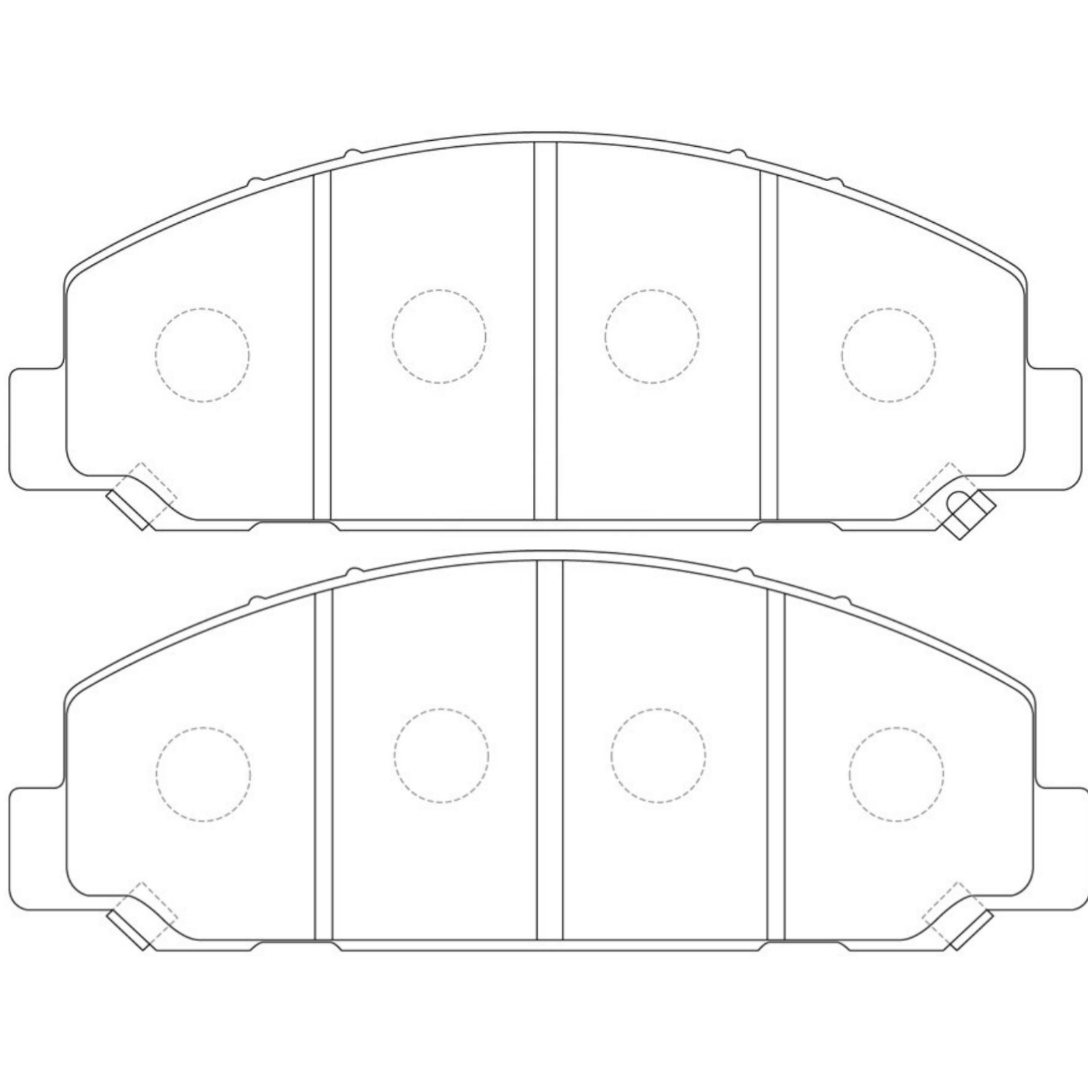 CV Brake Pads (Pastillas De Freno) D827 with Accessory Heavy Truck Brake Pads OEM Disc D827/D2435 for CHEVROLET
