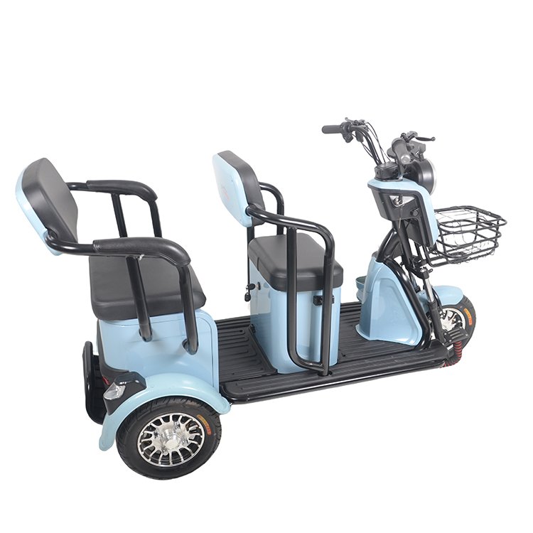 2024 High Quality Electric Bike Three Wheel Tricycle Bicycle Electric Passenger Tricycle 3 Wheel Adults Cycle
