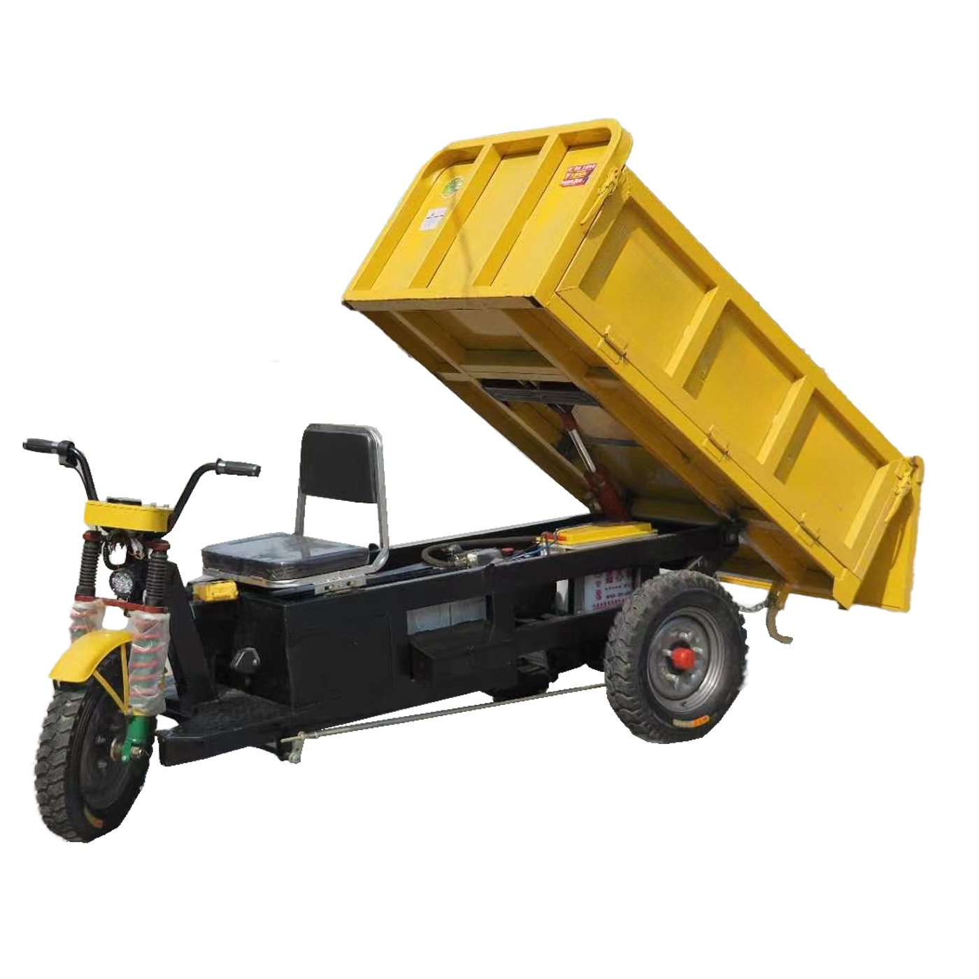 Cargo Pulling Dry Strip Tipper Engineering Electric Tricycle Electric Tricycle for Sale