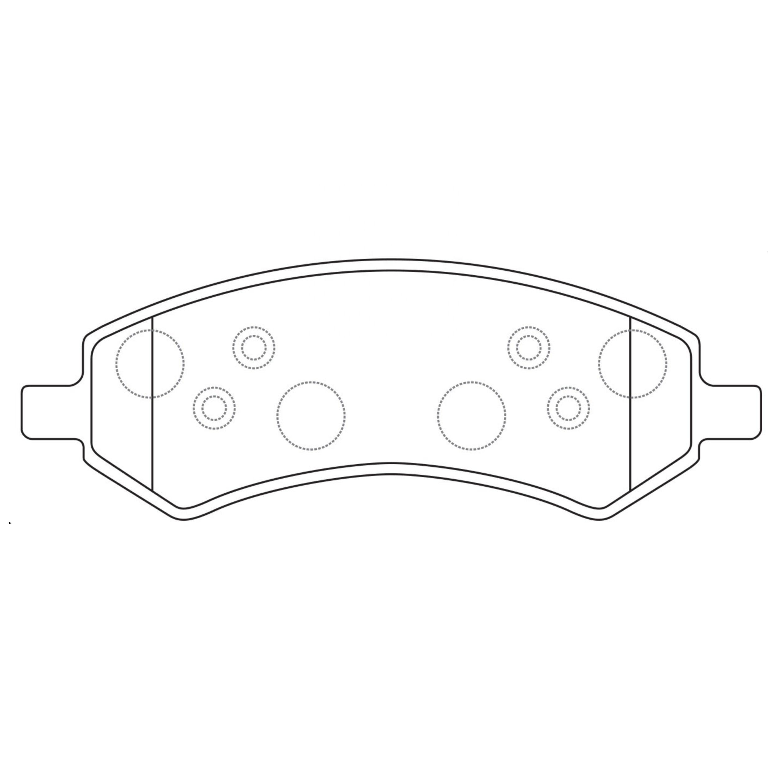High Performance Factory Auto Parts Brake Pads (Pastillas De Freno) OEM Disc D1084/wva 22223 Is Front Axle Brake for Chrysler