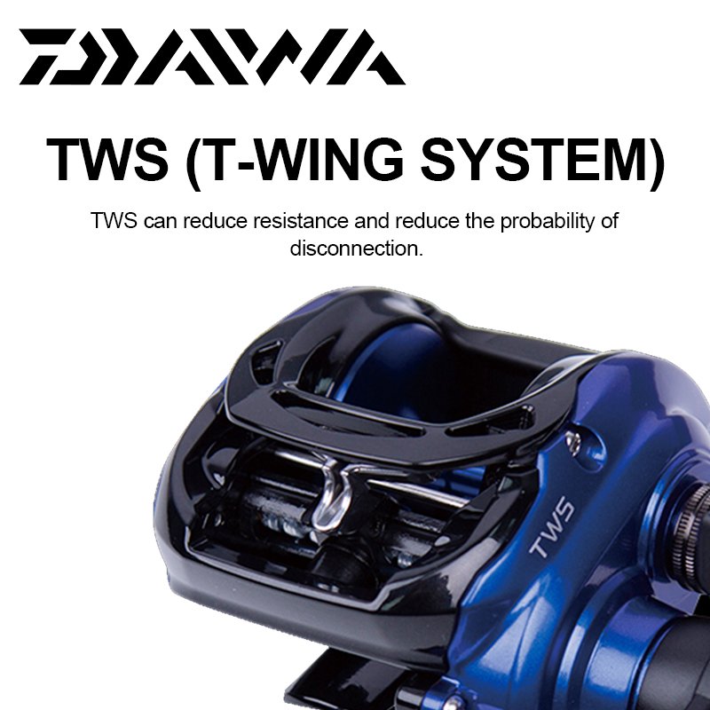 DAIWA COASTAL-TWS 200HS/200HSL TATULA 7kg Max Magnetic Brake Surf Baitcasting Reel Freshwater Saltwater Fishing Casting Reel