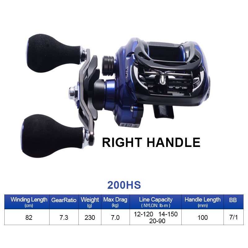 DAIWA COASTAL-TWS 200HS/200HSL TATULA 7kg Max Magnetic Brake Surf Baitcasting Reel Freshwater Saltwater Fishing Casting Reel