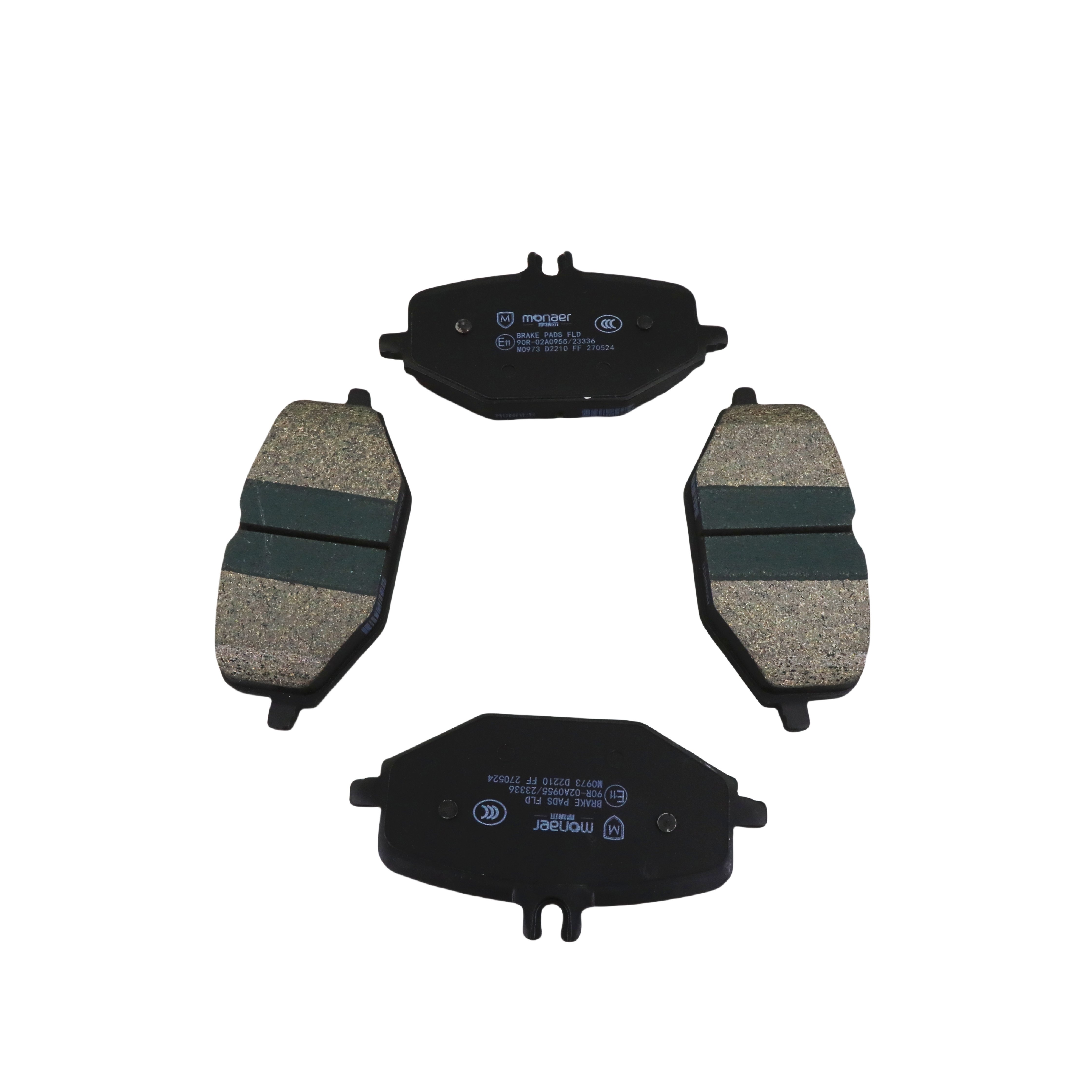 D1272 Monaer High Quality Ceramic Brake Pads Manufacturers Factory Price No Sound No Dust
