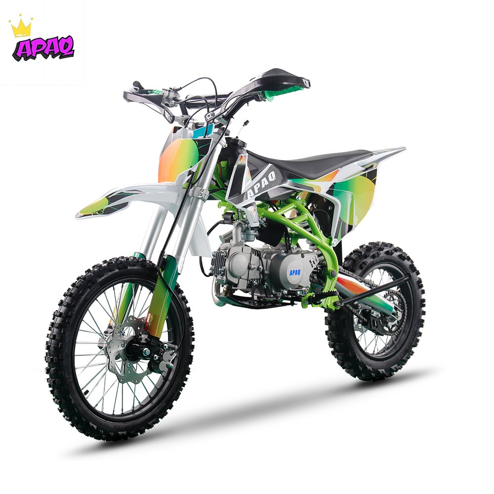 APAQ High Quality Off Road Gas 4 Stroke Dirt Bike with 17/14 Wheels Motorcycle Motocross Pit Bike 110cc 125cc 140cc Dirty Bike