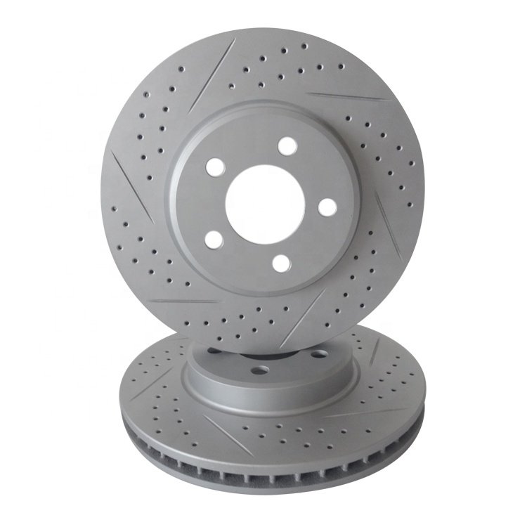 Replacement Solid Groove Drilled Front Brake Disc for Fiat Abarth 595,500,695