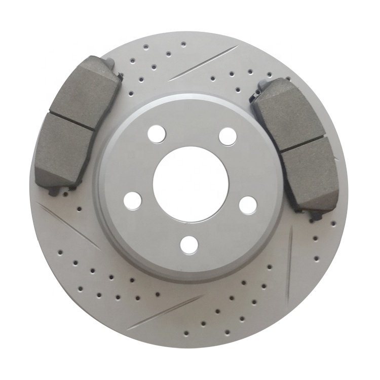 Replacement Solid Groove Drilled Front Brake Disc for Fiat Abarth 595,500,695