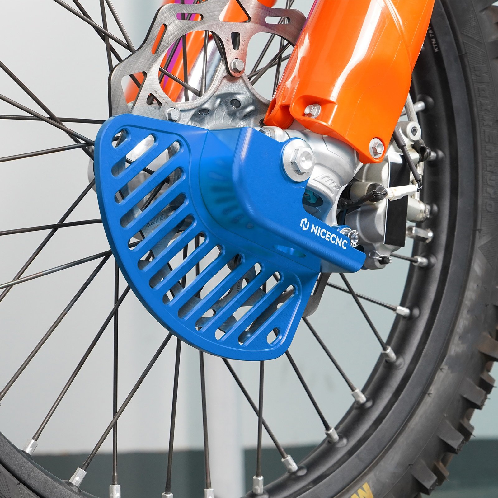 NiceCNC Motorcycle Front Brake Disc Guard Cover for 2024 Husqvarna TE300 Pro TE 250 150 FE 501 450 350 250 2016-2024 FC FX TC TX