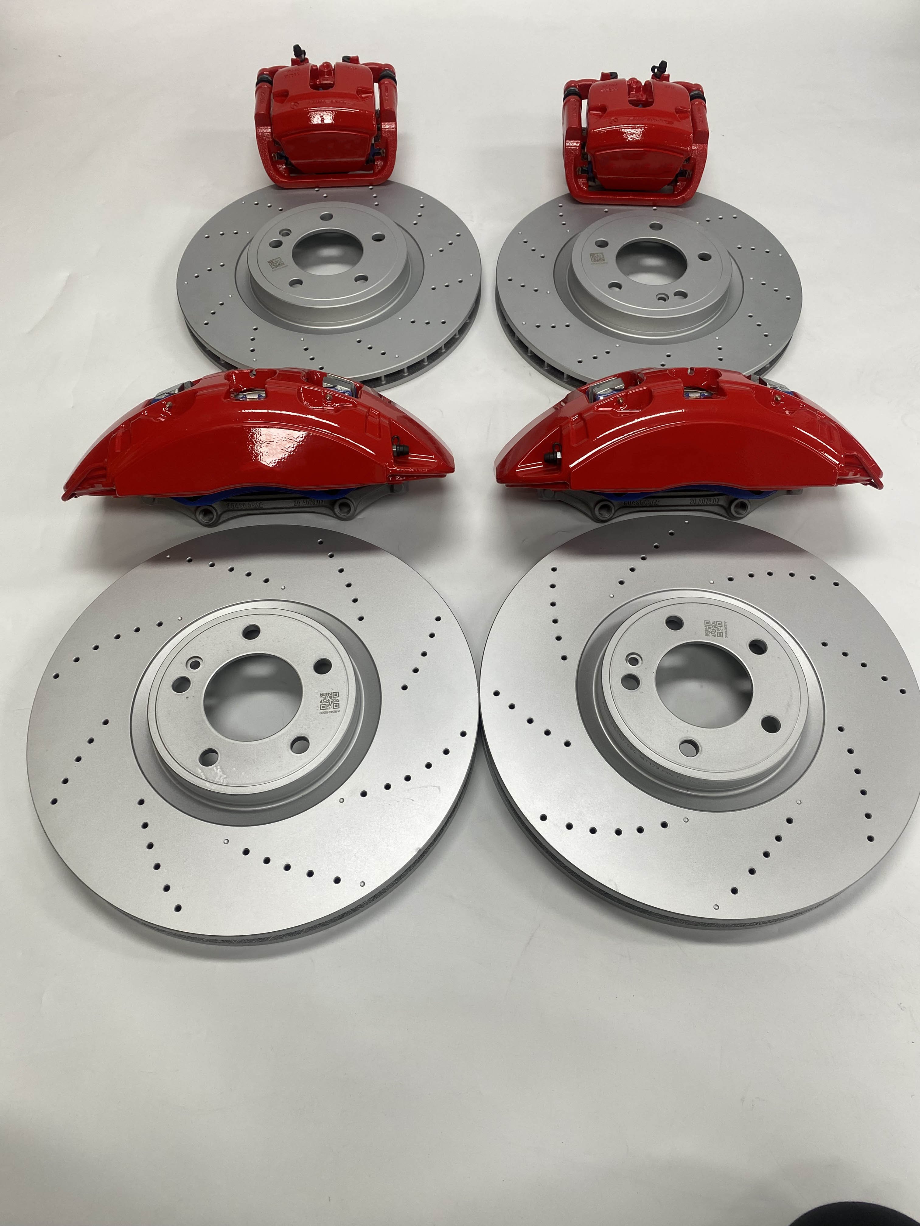 Modification Automotive AMG Brake Caliper Kit Front Brake System 6 Pistons for Mercedes-benz W205 W167 W447 AUDI A7 A8 Q5 Q6 RS4