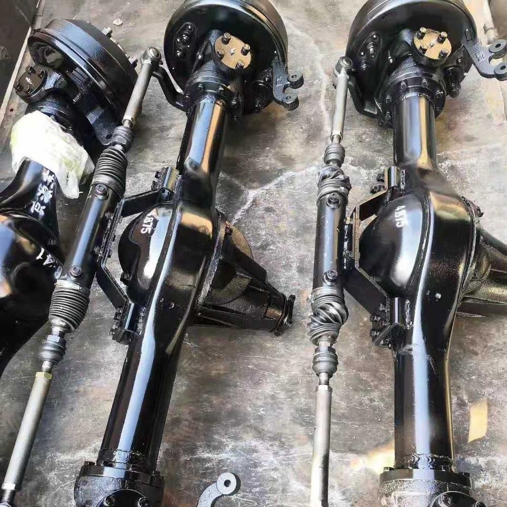 4-5ton Oil Palm 4WD Tractor Truck 4x4 Front Wheel Drive Steer Axle With Double Acting Steering Cylinder and Hydraulic Drum Brake