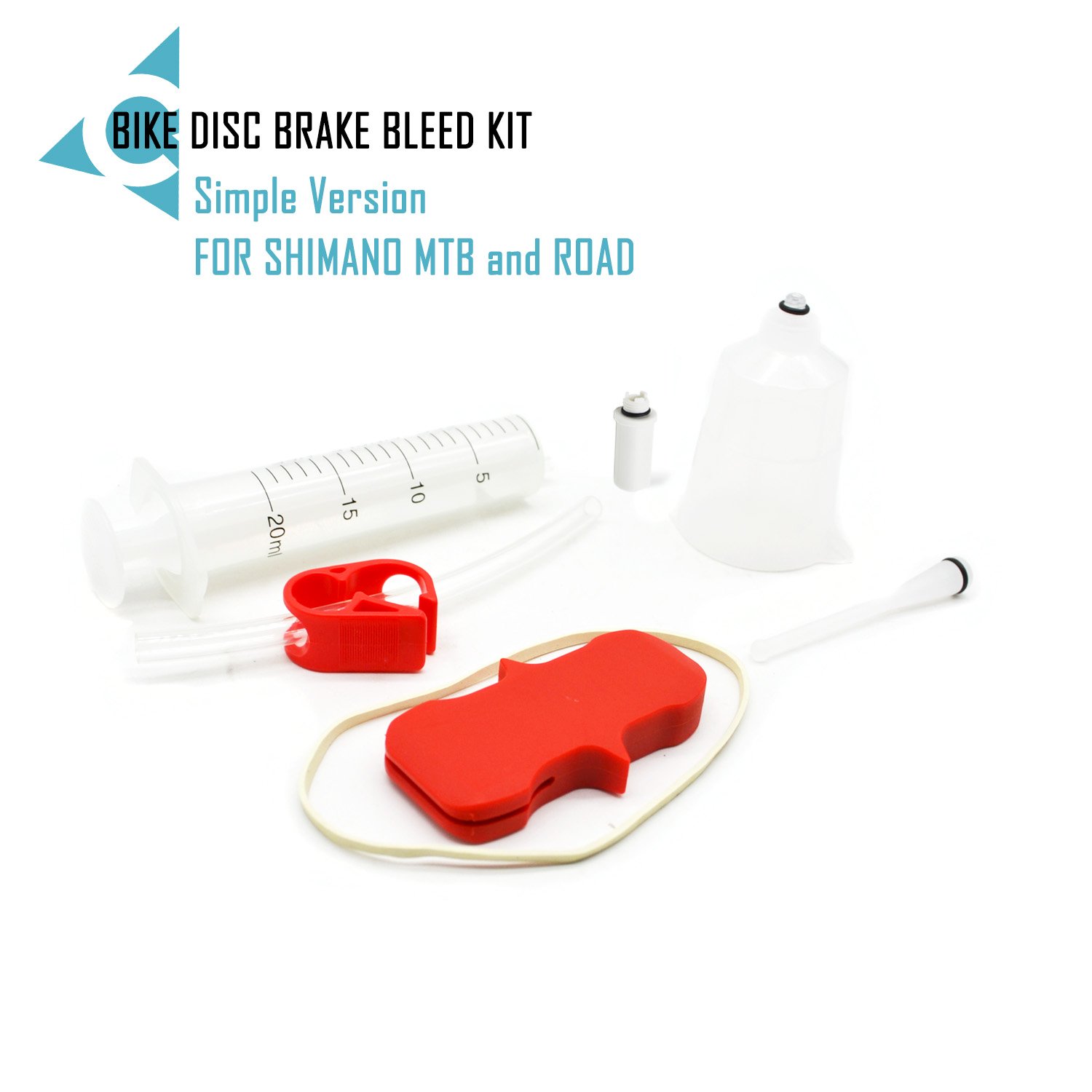 Hydraulic Brake Bleed Kit for MTB and Road Brake System Mineral Oil Brake Funnel Set Bike Repair Tool Kit for SHIMANO