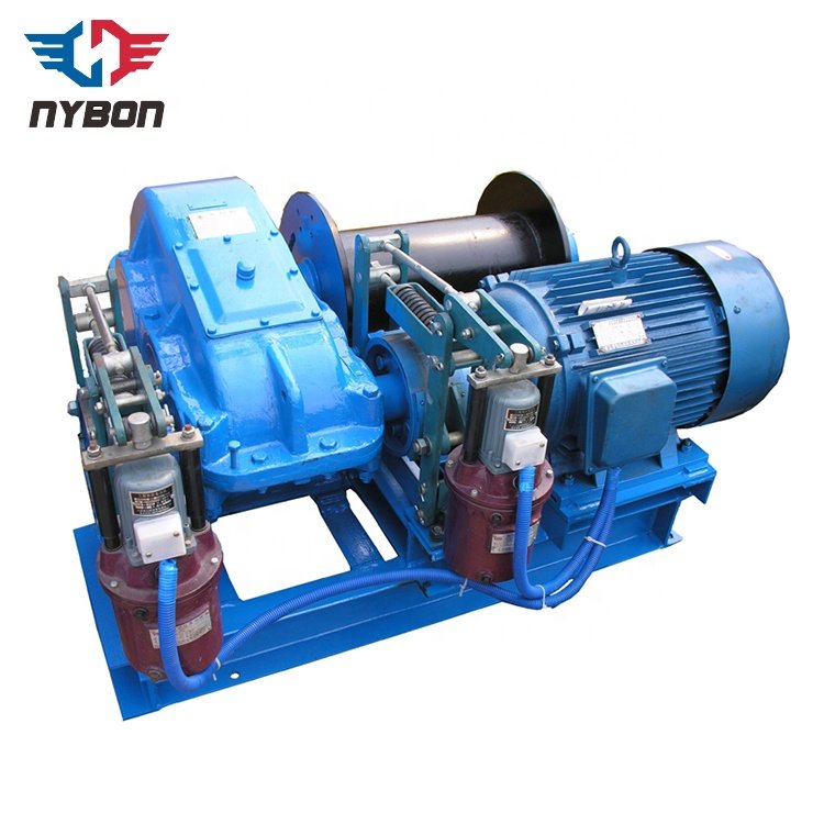 Heavy Duty Multifunctional Three Phase Ac Single Drum Electric Pulling Winch 5 Ton
