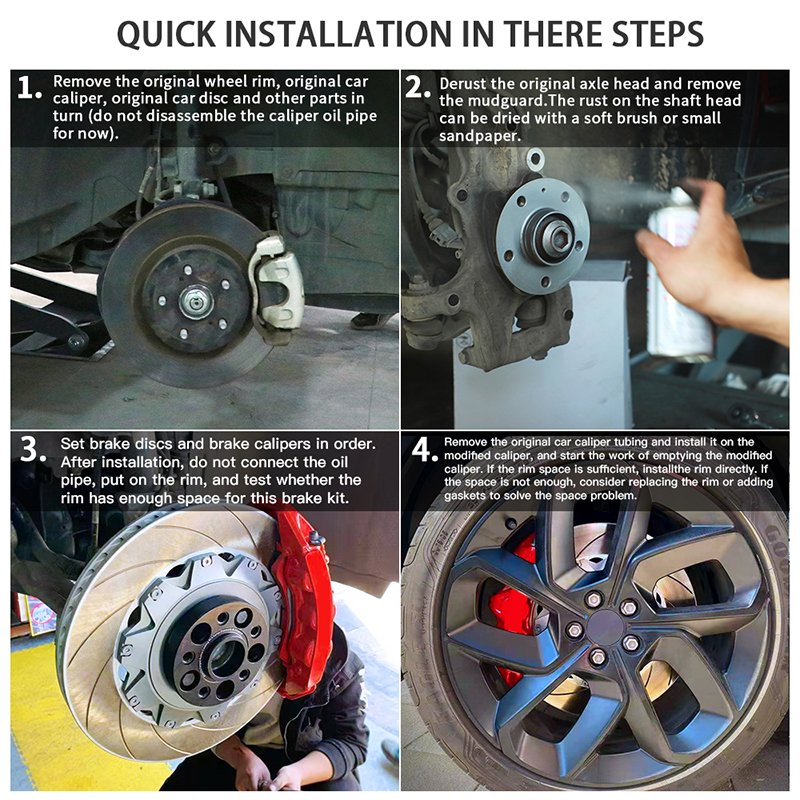 Manufacturer LimitKAr Auto Brake System Hydraulic Brakes Big 6 Pot GT6 for Ford ECOSPORT explorer Fiesta FOCUS MK3 MK2 2000-2020