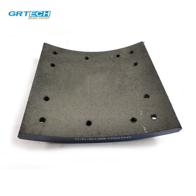 4515 Non-asbestos Truck Brake Parts Drum Brake Pad Lining Shoe for Truck