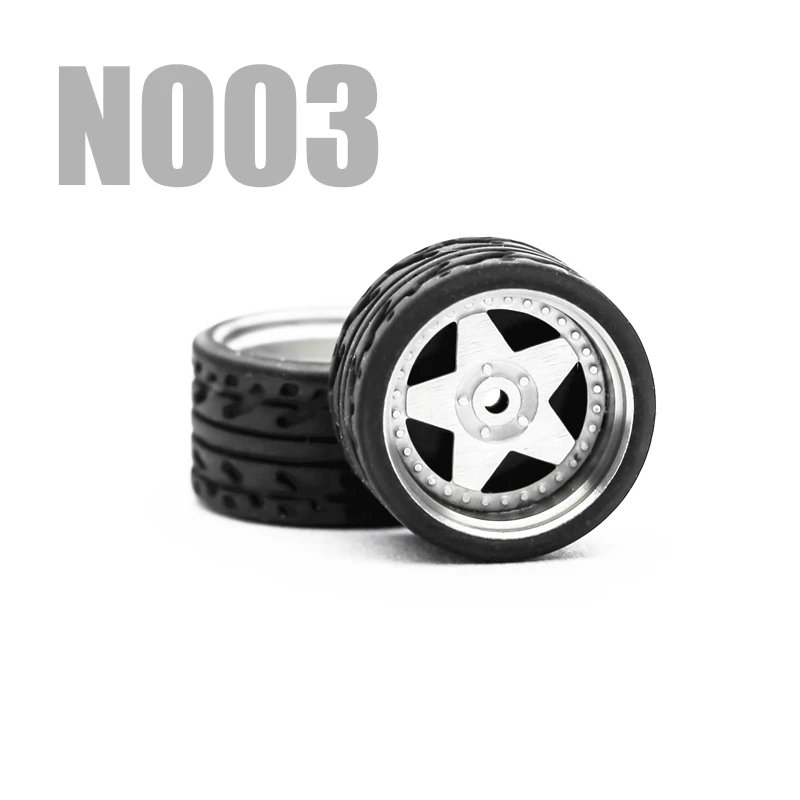 Alloy Wheels & Brake Calipers for 1/64 Model Cars Durable Plastic Material