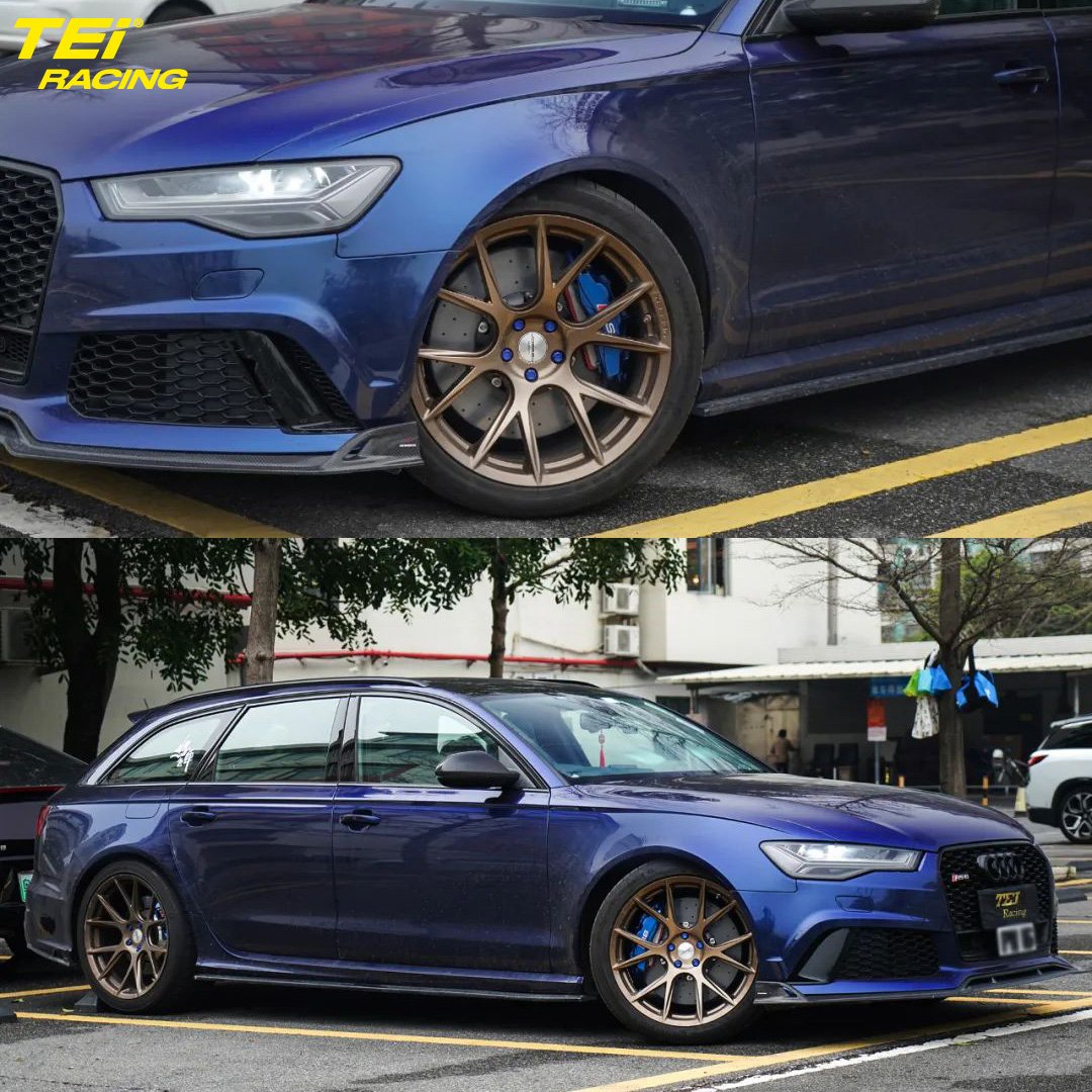 Front 440x36 mm TCCB-R Carbon Fiber Ceramic Rotor for Audi SR6 Fit Original Caliper