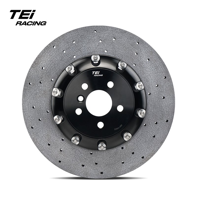 Front 440x36 mm TCCB-R Carbon Fiber Ceramic Rotor for Audi SR6 Fit Original Caliper